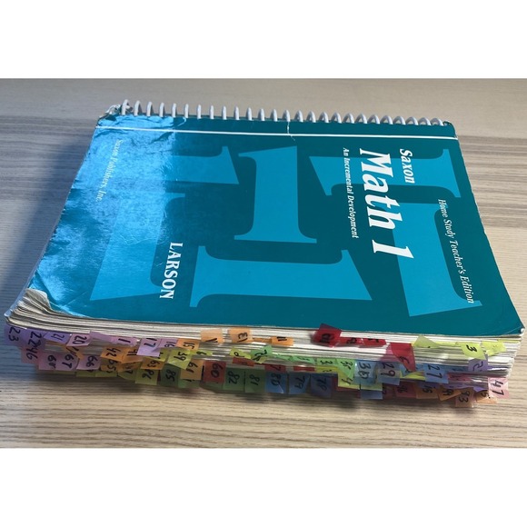 Saxon Math 1 Home Study Teacher's Edition Guide Homeschool Curriculum Larson - Picture 11 of 16
